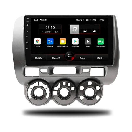 HONDA CİTY 2002-2008 MANUEL KLİMA UYUMLU 9 inç 4-64 GB MULTİMEDYA
