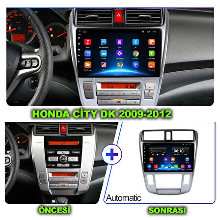 HONDA CİTY 2009-2012 DİJİTAL KLİMA UYUMLU 9 inç 4-64 GB MULTİMEDYA
