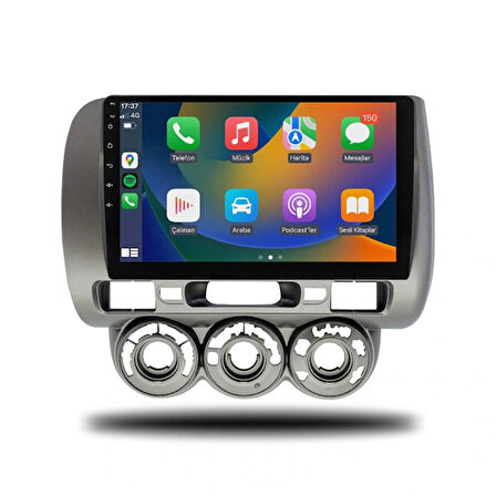 HONDA CİTY 2002-2008 MANUEL KLİMA UYUMLU 9 inç 8-128 GB MULTİMEDYA