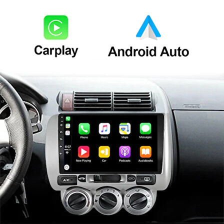 HONDA CİTY 2002-2008 MANUEL KLİMA UYUMLU 9 inç 8-128 GB MULTİMEDYA