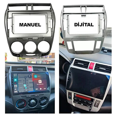 HONDA CİTY 2009-2012 MANUEL KLİMA UYUMLU 9 inç 8-128 GB MULTİMEDYA