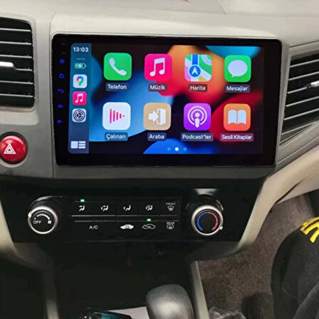 HONDA CİVİC FB7 UYUMLU 9 inç 6-128 GB MULTİMEDYA