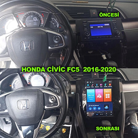 HONDA CİVİC FC5 UYUMLU 9.7 inç TESLA 8-128 GB MULTİMEDYA