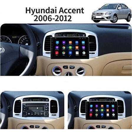 HYUNDAİ ACCENT ERA 2006-2012 UYUMLU 9 inç 8-128 GB MULTİMEDYA