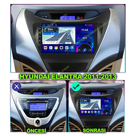 HYUNDAİ ELANTRA 2011-2012 UYUMLU 9 inç 8-128 GB MULTİMEDYA