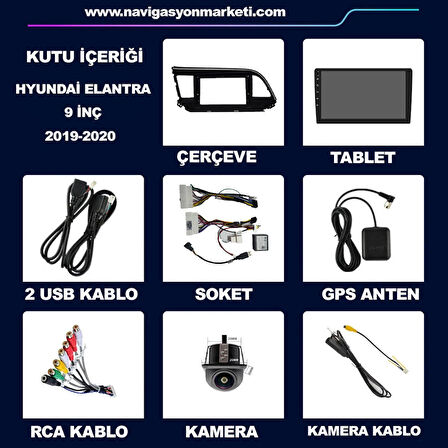 HYUNDAİ ELANTRA 2019-2020 UYUMLU 9 inç 4-64 GB MULTİMEDYA