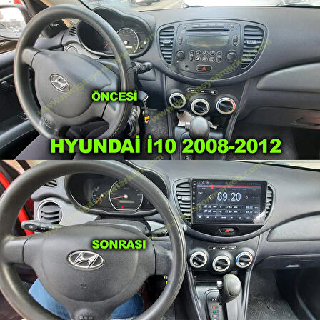 HYUNDAİ İ10 2008-2012 UYUMLU 9 inç 8-128 GB MULTİMEDYA