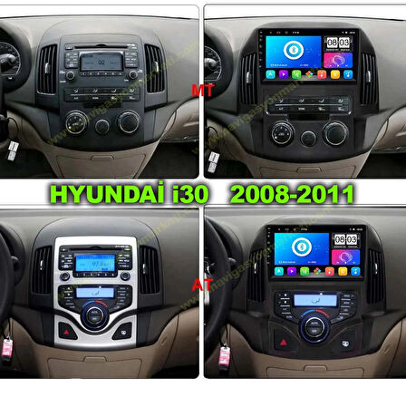 HYUNDAİ İ30 2008-2012 DİJİTAL KLİMA 6-128 GB MULTİMEDYA