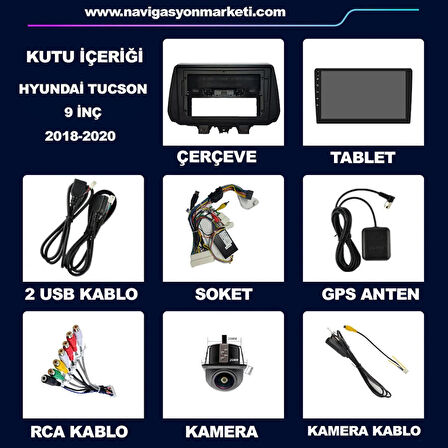 HYUNDAİ TUCSON 2018-2020 UYUMLU 9 inç 4-64 GB MULTİMEDYA