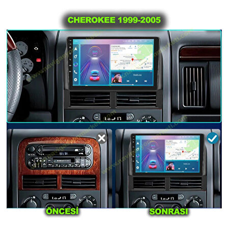 JEEP CHEROKEE 1999-2005 UYUMLU 4-64 GB MULTİMEDYA