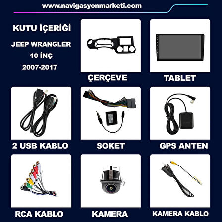 JEEP COMPAS 2010-2015 UYUMLU 10 inç 6-128 GB MULTİMEDYA