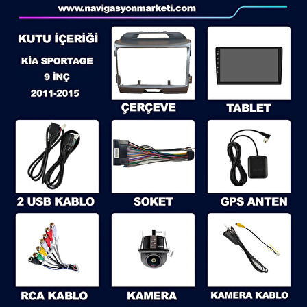 KİA CERATO 2004-2009 MANUEL KLİMA UYUMLU 8-128 GB MULTİMEDYA