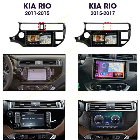 KİA RİO 2015-2017 4LÜ YERLİ MODEL 6-128 GB MULTİMEDYA