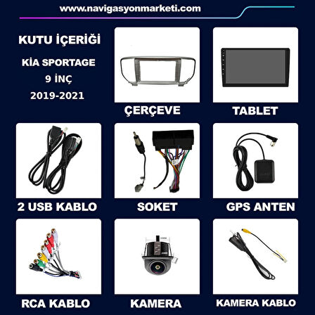 KİA SORENTO 2007-2010 UYUMLU 9 inç 8-128 GB MULTİMEDYA