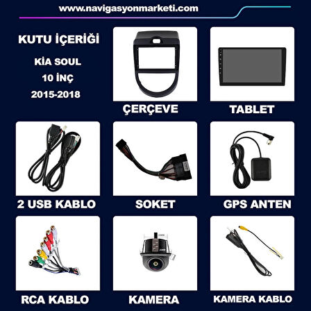 KİA SOUL 2011-2013 UYUMLU 9 inç 8-128 GB MULTİMEDYA