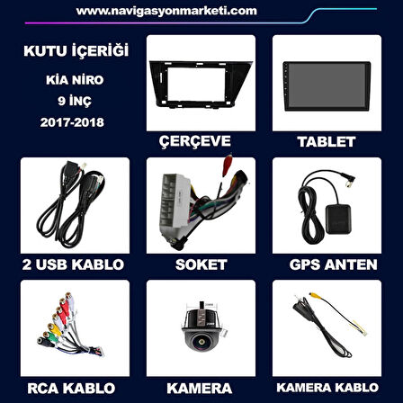 KİA SOUL 2015-2017 UYUMLU 9 inç 8-128 GB MULTİMEDYA
