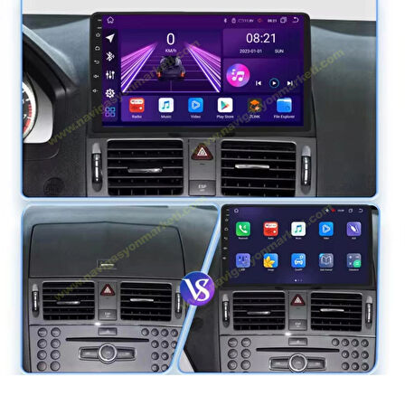 MERCEDES C CLASS 2007-2011 UYUMLU 9 inç 8-128 GB MULTİMEDYA