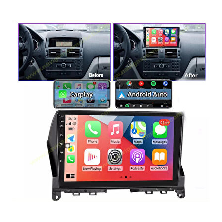 MERCEDES C CLASS 2007-2011 UYUMLU 9 inç 6-128 GB MULTİMEDYA