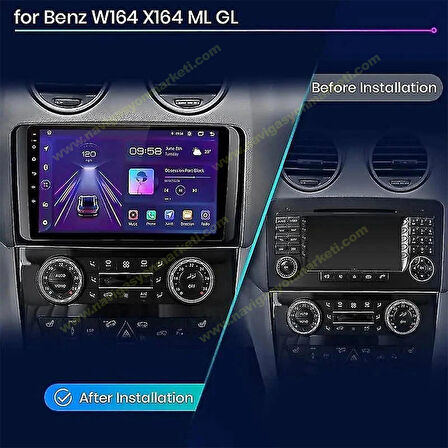 MERCEDES ML GL 2006-2010 UYUM 8-128 GB MULTİMEDYA