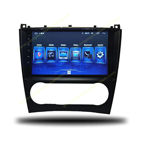 MERCEDES W203 C SERİSİ 1999-2004 UYUMLU 9 inç 8-128 GB MULTİMEDYA