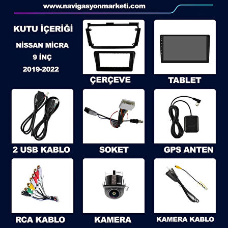 NİSSAN MİCRA 2019-2023 UYUMLU 4-64 GB MULTİMEDYA
