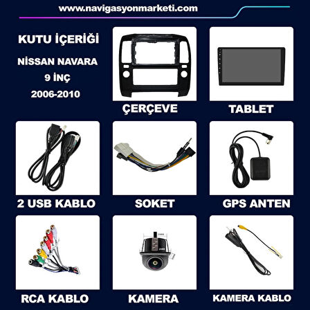 NİSSAN NAVARA 2006-2010 UYUMLU 4-64 GB MULTİMEDYA