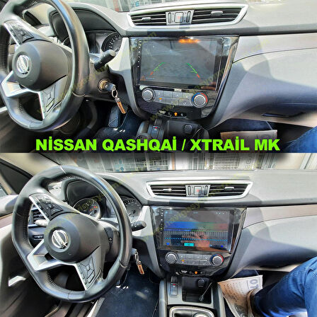 NİSSAN QASHQAİ XTRAİL 2014-2021 MANUEL KLİMA UYUMLU 8-128 GB MULTİMEDYA