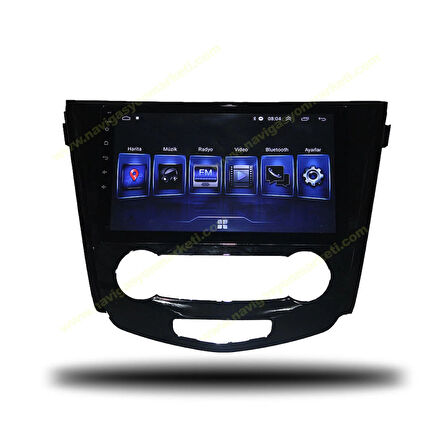 NİSSAN QASHQAİ XTRAİL 2014-2021 MANUEL KLİMA UYUMLU 8-128 GB MULTİMEDYA