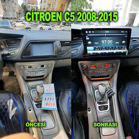 CİTROEN C5 2008-2015 UYUMLU 10 İNÇ 4-32 GB MULTİMEDYA