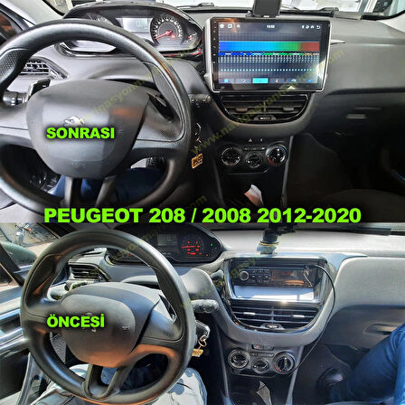 PEUGEOT 208 2008-2012 2008 2013-2021 UYUM 6-128 GB MULTİMEDYA