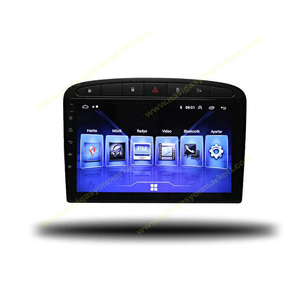 PEUGEOT 308 2007-2013 UYUMLU 8-128 GB MULTİMEDYA