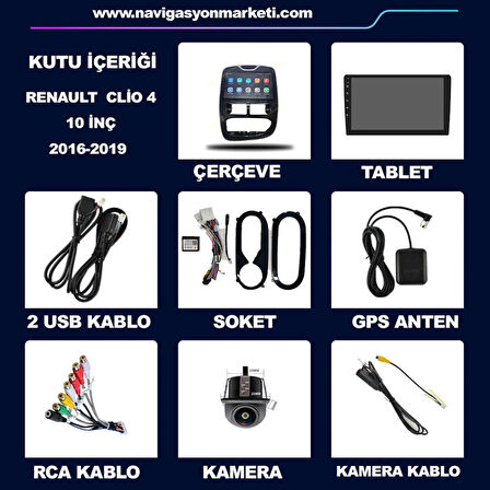 RENAULT CLİO 4 2016-2019 UYUMLU 4-64 GB MULTİMEDYA