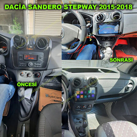 DACİA SANDERO STEPWAY 2015-2018 UYUMLU 9 İNÇ 4-32 GB MULTİMEDYA