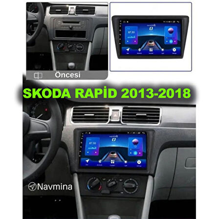 SKODA RAPİD 2013-2018 UYUMLU 4-64 GB MULTİMEDYA