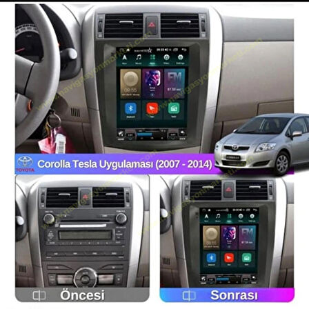 TOYOTA COROLLA 2007-2011 UYUMLU 9.7 inç TESLA 6-128 GB MULTİMEDYA