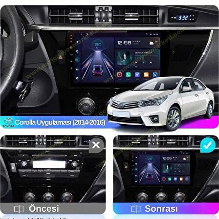 TOYOTA COROLLA 2013-2015 UYUMLU 8-128 GB MULTİMEDYA