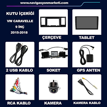 VW CARAVELLE 2015-2018 UYUMLU 4-64 GB MULTİMEDYA