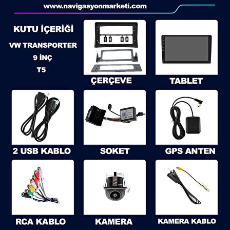 VW TRANSPORTER T5 UYUMLU 4-64 GB MULTİMEDYA