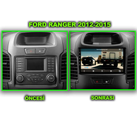 FORD RANGER 2012-2015 UYUMLU 9 İNÇ 4-32 GB MULTİMEDYA