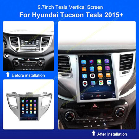 HYUNDAİ TUCSON 2015-2018 UYUMLU 9.7 İNÇ TESLA 4-64 GB MULTİMEDYA