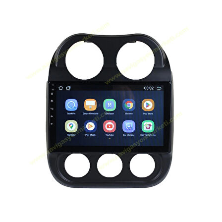 JEEP COMPAS 2010-2015 UYUMLU 10 İNÇ 4-32 GB MULTİMEDYA