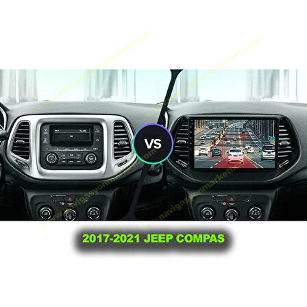 JEEP COMPAS 2017-2021 UYUMLU 10 İNÇ 4-32 GB MULTİMEDYA