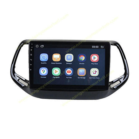JEEP COMPAS 2017-2021 UYUMLU 10 İNÇ 4-32 GB MULTİMEDYA