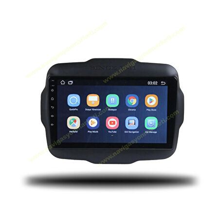 JEEP RENEGADE 2016-2021 UYUMLU 9 İNÇ 4-32 GB MULTİMEDYA