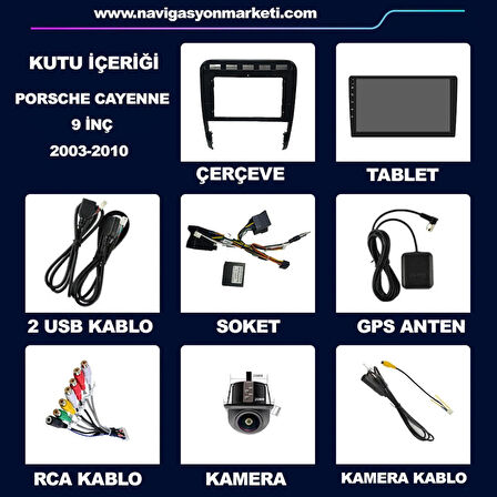 PORSCHE CAYENNE 2003-2010 UYUMLU 4-32 GB MULTİMEDYA