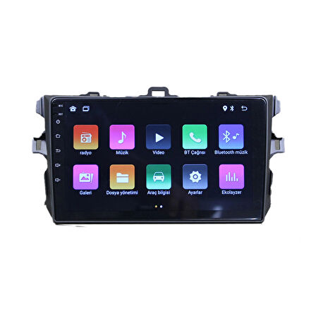 TOYOTA COROLLA 2007-2011 KÜÇÜK ÇERÇEVE 4-32 GB MULTİMEDYA