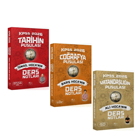 CBA Yayınları 2026 KPSS Tarih Coğrafya ve Vatandaşlık Ders Notları Seti 3 Kitap