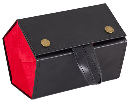 Bizzarini 5'li Katlanabilir Deri Gözlük Saklama ve Taşıma Kutusu