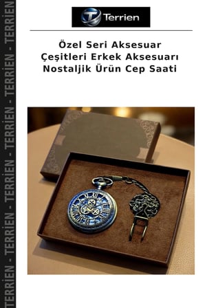 Özel Seri Aksesuar Çeşitleri Erkek Aksesuarı Nostaljik Ürün Cep Saati