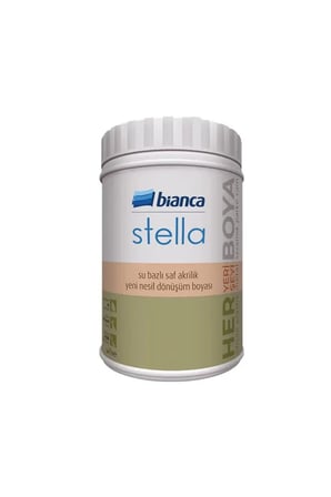 Saf Akrilik Boya 1 Litre Su Bazlı Kırık Beyaz Renk Bianca Stella 1087 - adm krl